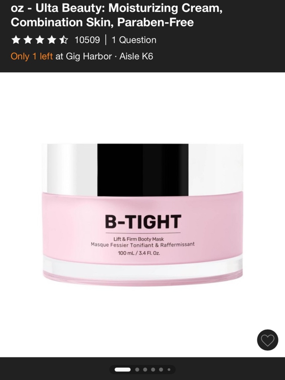 Maely’s B-Tight Lift & Firm Body Mask - Brand New without Box - Picture 4 of 6